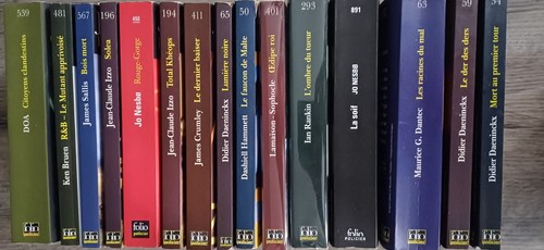 Lot livres folio - -, policier