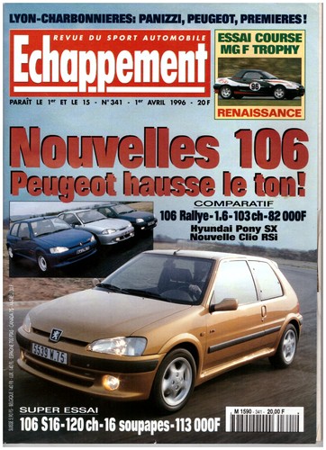 Echappement 341 peugeot - 341, 04/96,