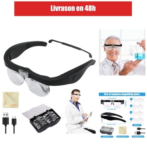 Lunettes loupe grossissante - lunettes,
