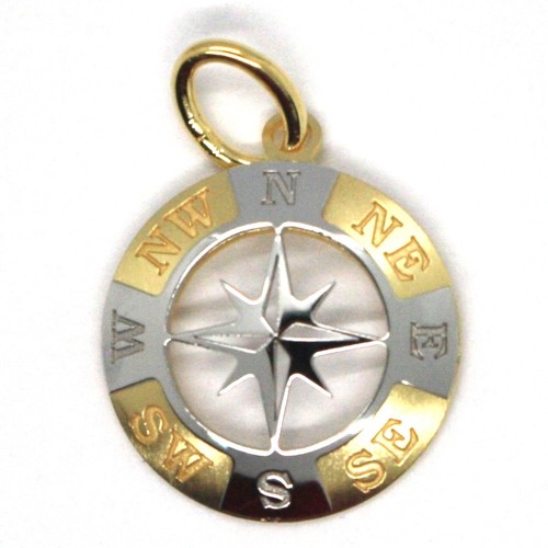 Pendentif jaune blanc - jaune,