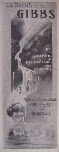 Publicité 1916 gibbs - 1916,