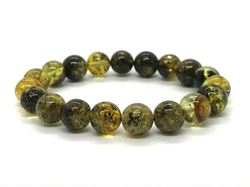 Bracelet ambre perles rondes