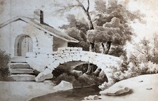 Dessin ancien paysage - dessin,