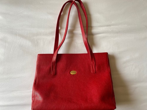 Sac main cuir - rouge, mac