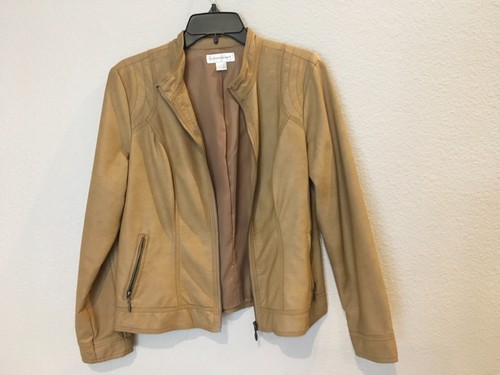 Faux leather jacket size - faux,
