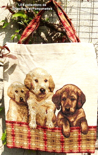 Sac fourre tout tapisserie - fourre-tout,