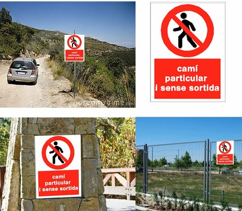 Affiche chemin privé - affiche,