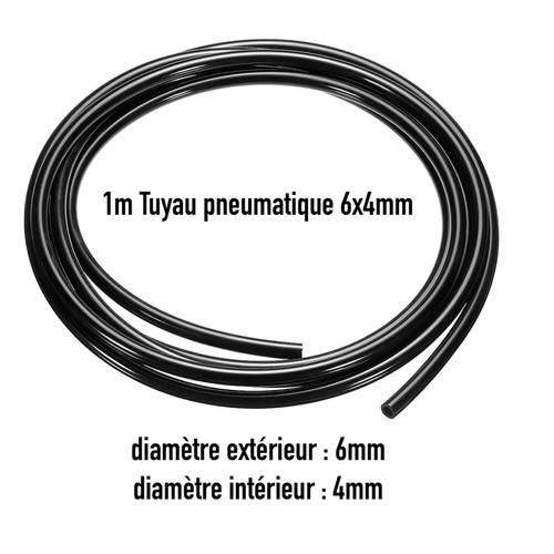 Tuyau air comprimé 6mm - 1m,