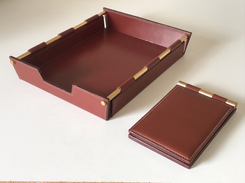 Set bureau cuir piqué - bureau,