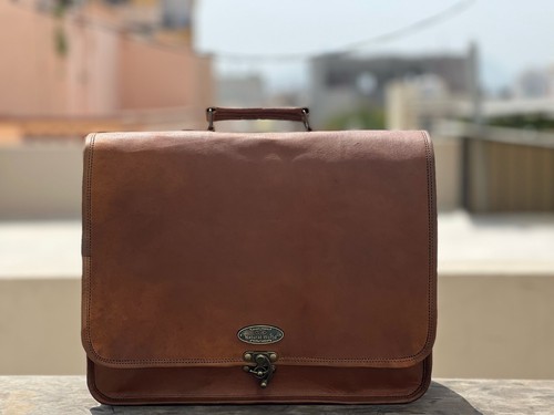 Sac messager vintage cuir - messager,