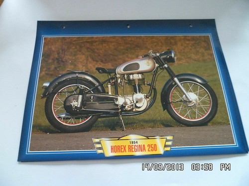 Carte fiche moto 1954 horex - 1954,