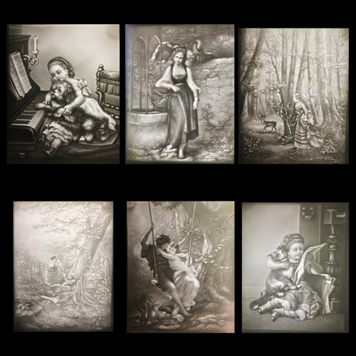 Lithophanies cadre doré - dorÉ,