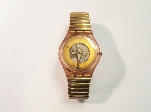 Montre swatch squelette - montre, golden