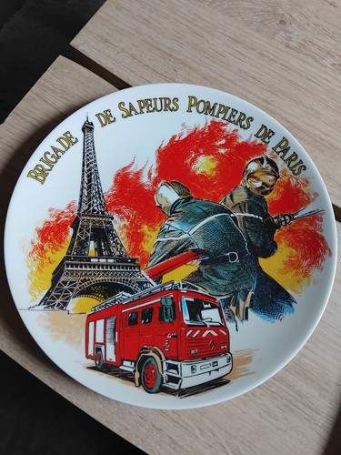 Assiette brigade sapeurs - brigade,