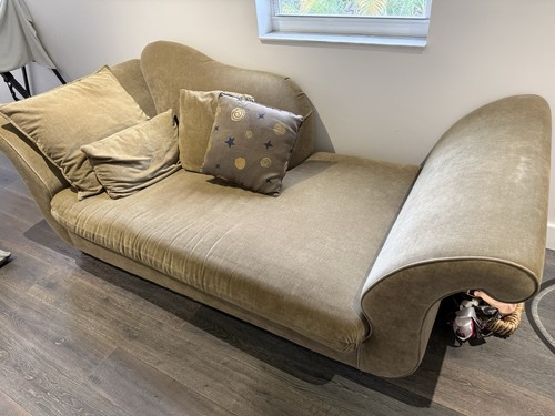 Microfiber upholstered chaise - microfiber,