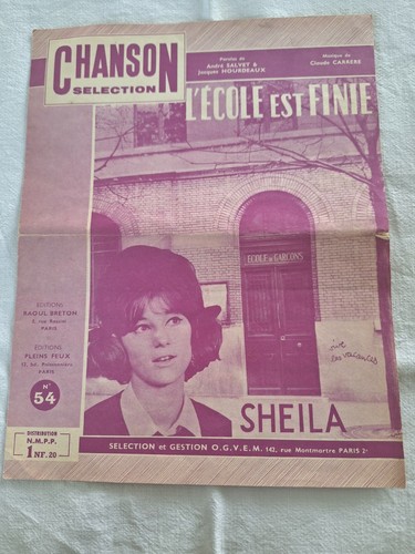 Sheila partition école - sheila,,