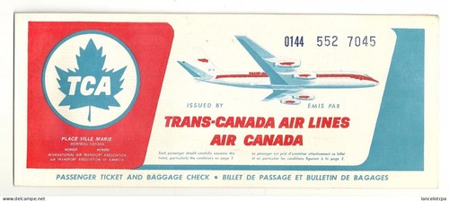 Billet avion air canada - d'avion,
