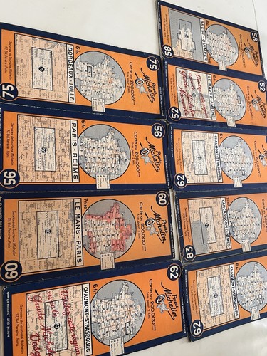 Lot carte routière ancienne - 9,