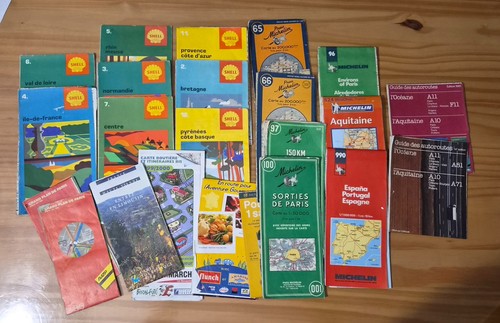 Lot cartes routières - lot,