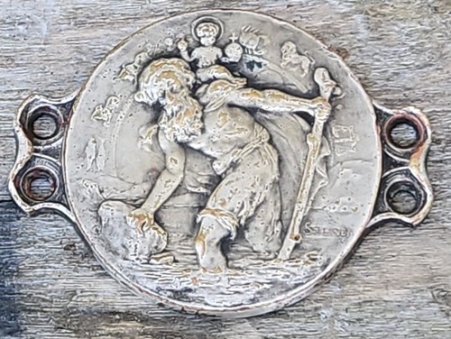 Ancienne plaque saint - ancienne,