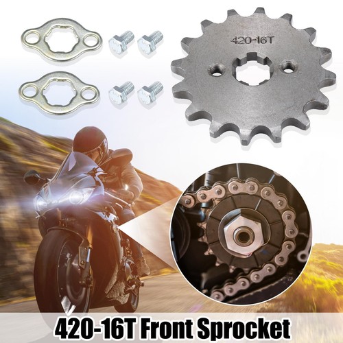 420 16t 17mm motorcycle - 17mm, front