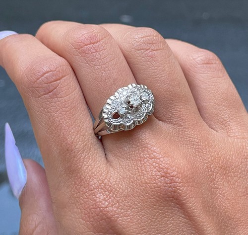 Bague jonc gris k - en, +