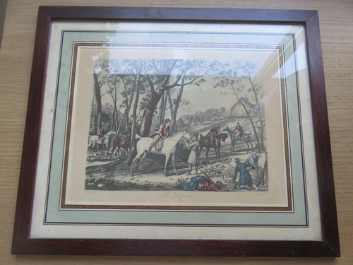 Gravure sous cadre le - gravure, "le