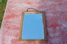 Miroir Ancien Glace Verre Biseauté - cadre bois-