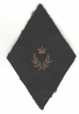 OFFICIER d'ADMINISTRATION MILITAIRE Ecusson de col  pour col Aiglon 105 x 65mm