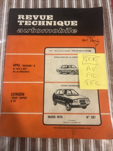 Revue technique citroën visa - citroën,