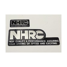 Autocollants NHRC échappement (grand ou petit) Petit format