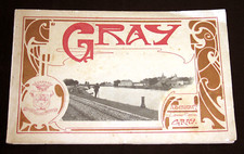 GRAY ALBUM PHOTO BERGERET RARE NANCY HAUTE-SAONE PONT SUSPENDU CASERNE GRENIER