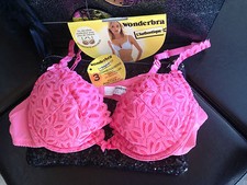 WONDERBRA L AUTHENTIQUE SOUTIEN GORGE PUSH UP ROSE BRETELLES AMOVIBLES FR 85 A