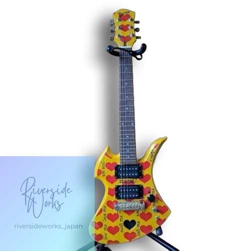 Mini guitare yellow heart - guitare,
