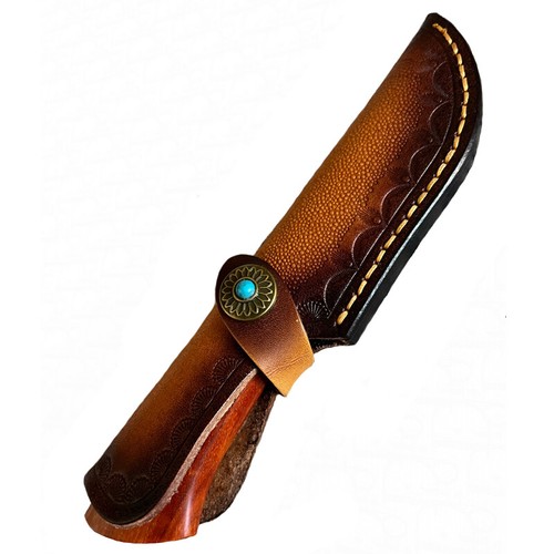 Cuir ceinture droit couteau - cuir,