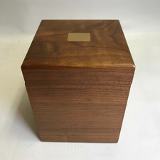 Wood Cigar Humidor Brass Hinges Great Condition