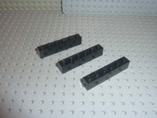Lego brick x 6 black - x,