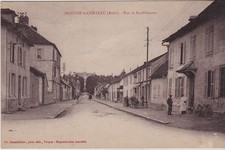 CPA  --  BRIENNE LE CHATEAU  RUE DE BAUFFREMONT   711.C    DOS VERT