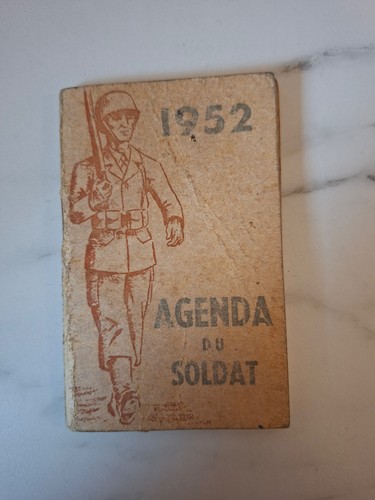 Agenda soldat francais 1952 - agenda,