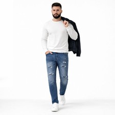 Jeans Homme Slim Fit Bleu