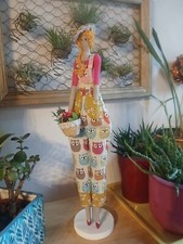 poupée style tilda - jardinière