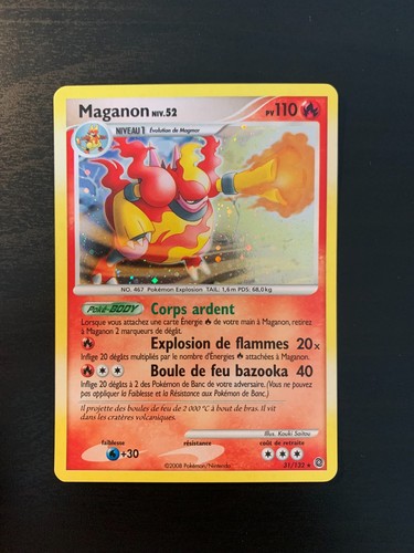 Carte pokémon maganon - pokémon,