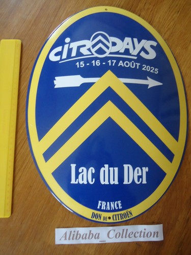 Plaque emaillée citroen - plaque,