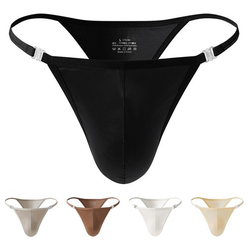 String homme soie glacée