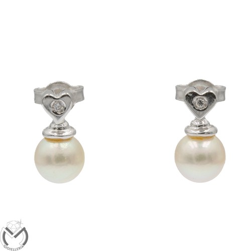 Boucles oreilles blanc 18 - or,