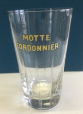 Verre à biere Emaillé Ancien. Brasserie  Motte cordonnier -  Confrère Breuvart  