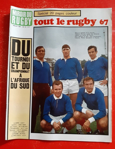 1967 miroir rugby 72 - rugby, n°72
