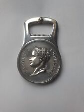 Décapsuleur plaquage argent maison Christofle. Napoleon empereur. Etat Neuf
