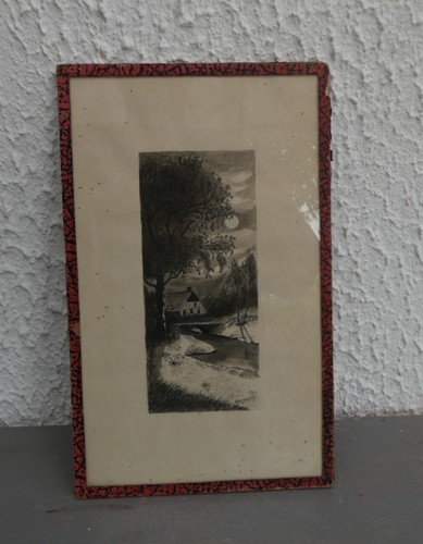 Ancienne gravure pointe - gravure, la