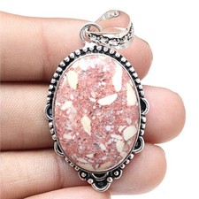 Collier cheval sauvage jaspe pierre précieuse fait main bijoux anciens 2"